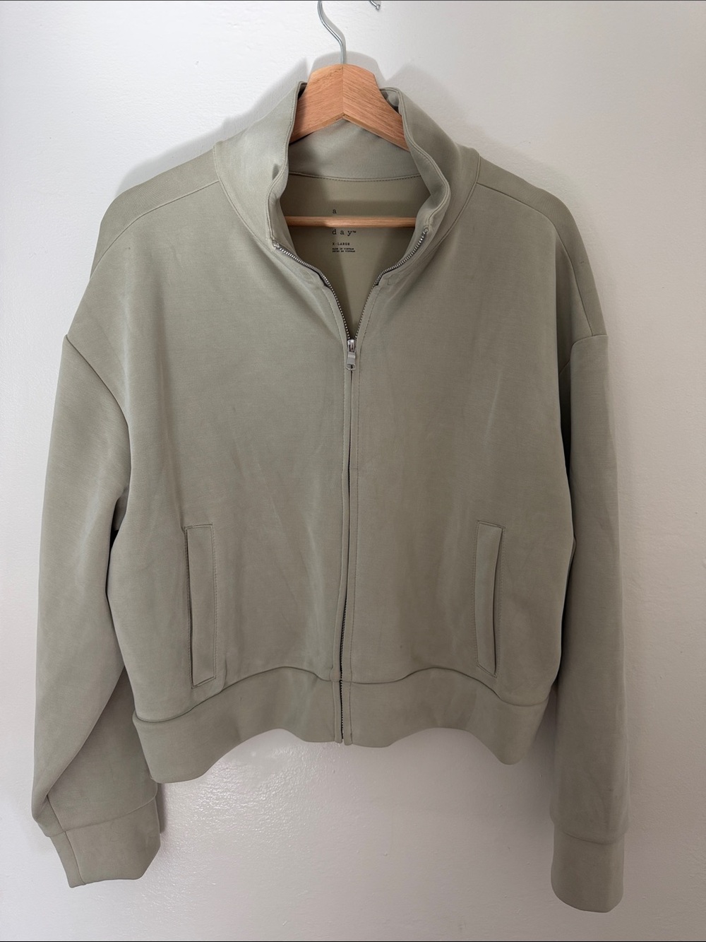 a new day Sage Zip-Up Bomber Jacket